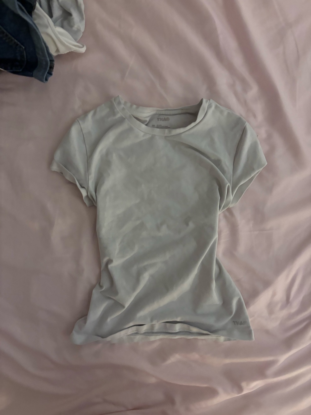 Aritzia/ TNA White Short-Sleeve Crewneck Tee basic